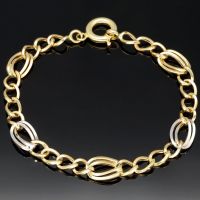 Wunderschönes Armband Goldamband 14K 585 ECHT Gelbgold Bicolor 20cm 8mm Ankerarmband NEU Schmuck Massiv Goldschmuck Viele weitere Angebote mit Finanzierung Ratenzahlung im Shop sensburg-aurum Berlin - Neukölln Vorschau