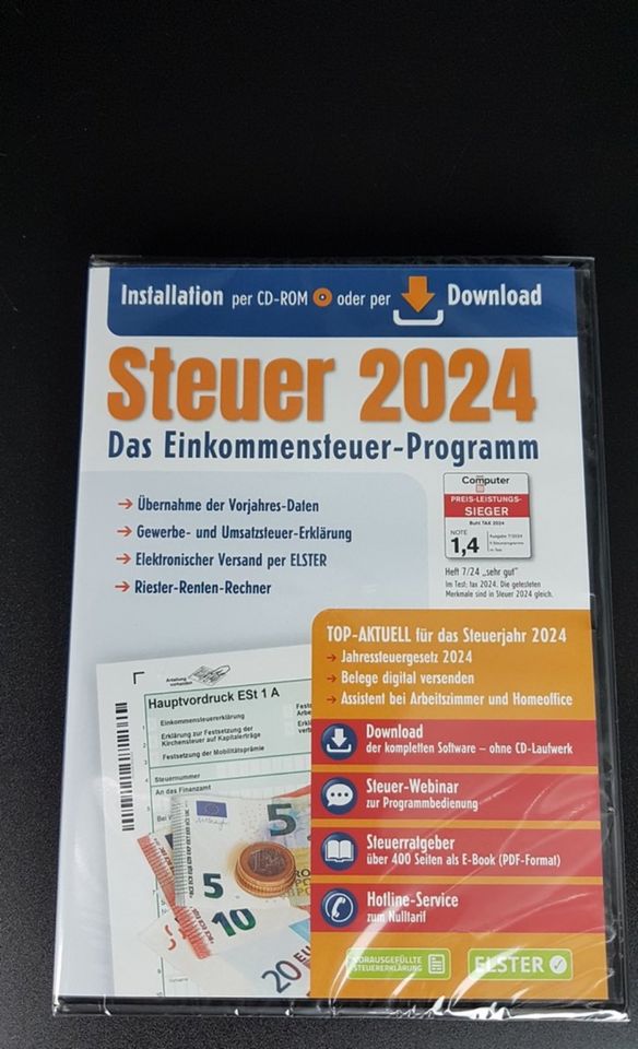Aldi Steuer CD 2024 neu ️‍ und OVP Downloadkey oder Versand in Bayern