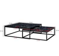 Wohnzimmer-, Couchtisch 2er Set Marmor Optik Bayern - Lonnerstadt Vorschau