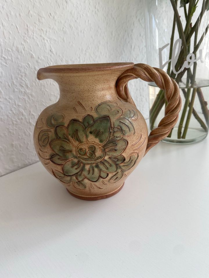 Handmade Keramik Krug mit Henkel Vintage in Leipzig