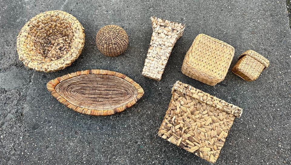 Depot Westwing Ikea Seegras Natur Rattan Bast Korb Box Schale in Viersen