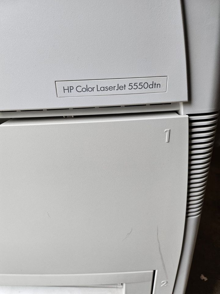 Drucker HP Color LaserJet 5550dtn guter Zustand sofort einsetzbar in Woltersdorf SA