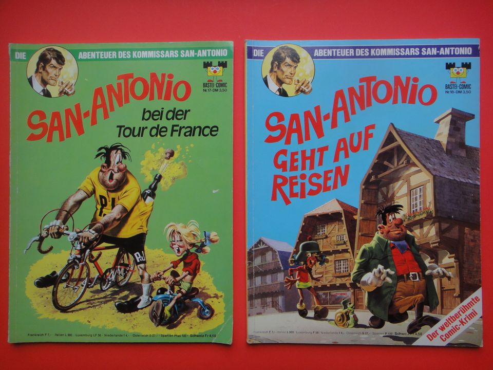 2 x Bastei Comic Nr. 17+18. San-Antonio. Alben. Bastei. 1975-1978 in Wiesbaden