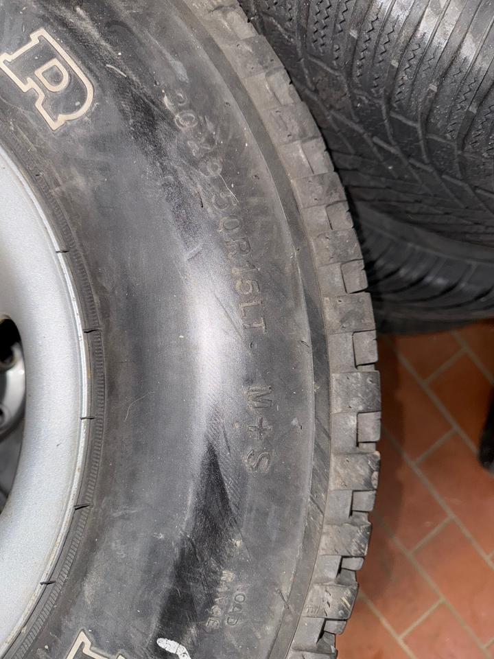 4x Jeep YJ Reifen 30x9.50 R15 LT M+S – Good Year Wrangler AT in Schwabenheim an der Selz