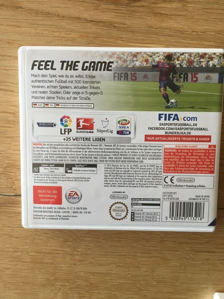 FIFA 15 für Nintendo 2DS und 3DS in Tangstedt