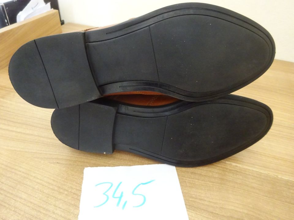 Leder Schuhe Größe 34,5 und Gürtel 80cm NEU = zusammen 40,00€ in Visbek