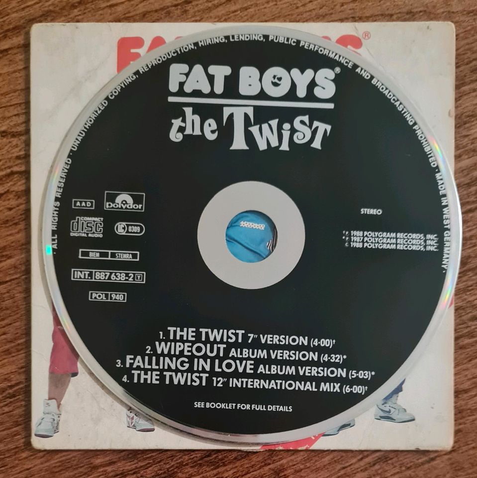 Maxi CD, Fat Boys - The Twist, 1988 in Berlin