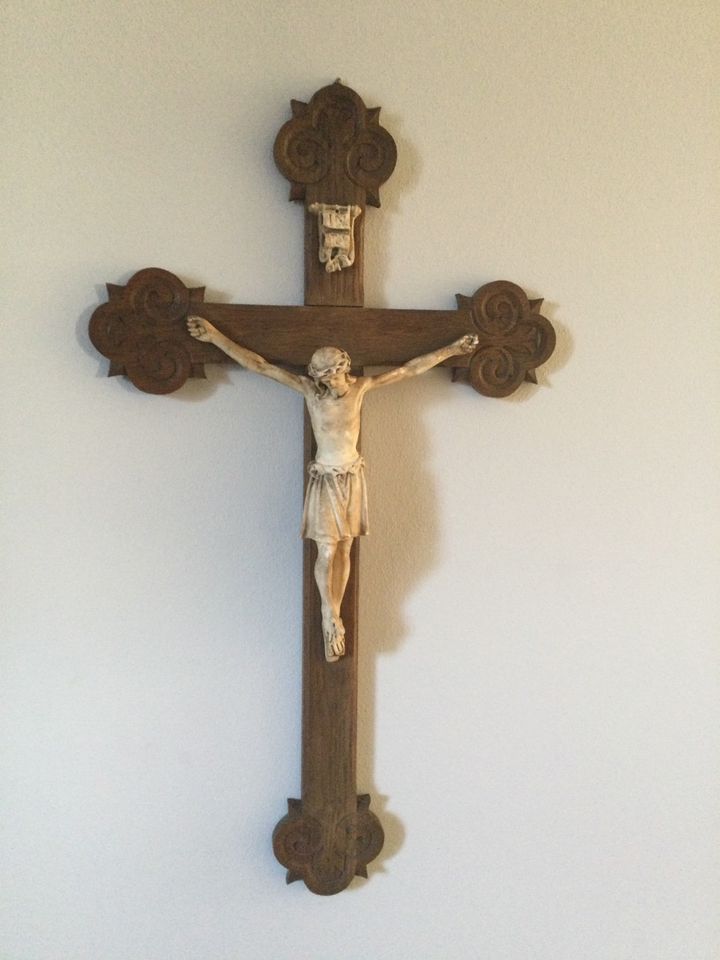 Antik Kruzifix Kreuz Jesus Christi Sakral Figur religiös in Trier