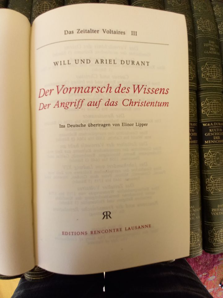 Will & Ariel Durant - Kulturgeschichte der Menschheit in Bochum