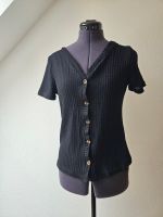 Shirt Bluse Top von SheIn S schwarz mit Knopfleiste Hannover - Mitte Vorschau