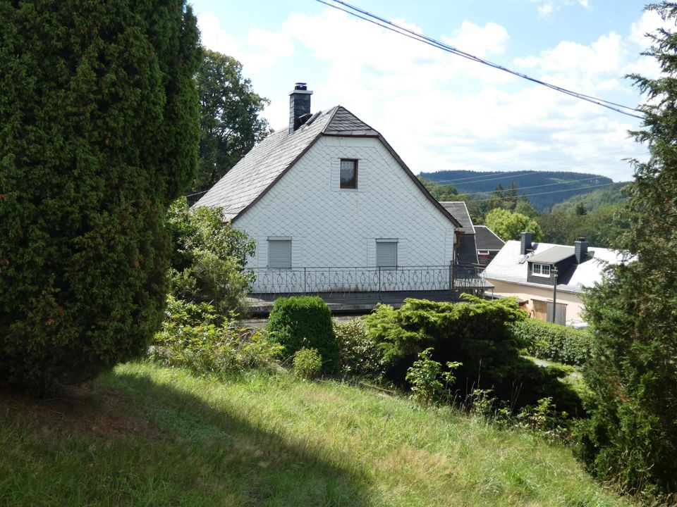 Ruhig Wohnen mit Blick auf die Bleilochtalsperre - Einfamilienhaus in Bad Lobenstein OT Saaldorf! in Bad Lobenstein