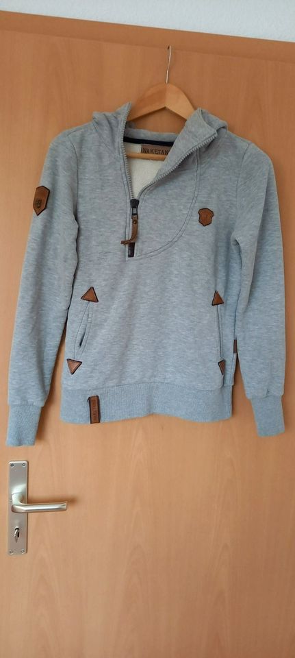 NAKETANO Damen-Mädchen Kapuzenpullover Hoodie Gr. S grau TOP! in Emden