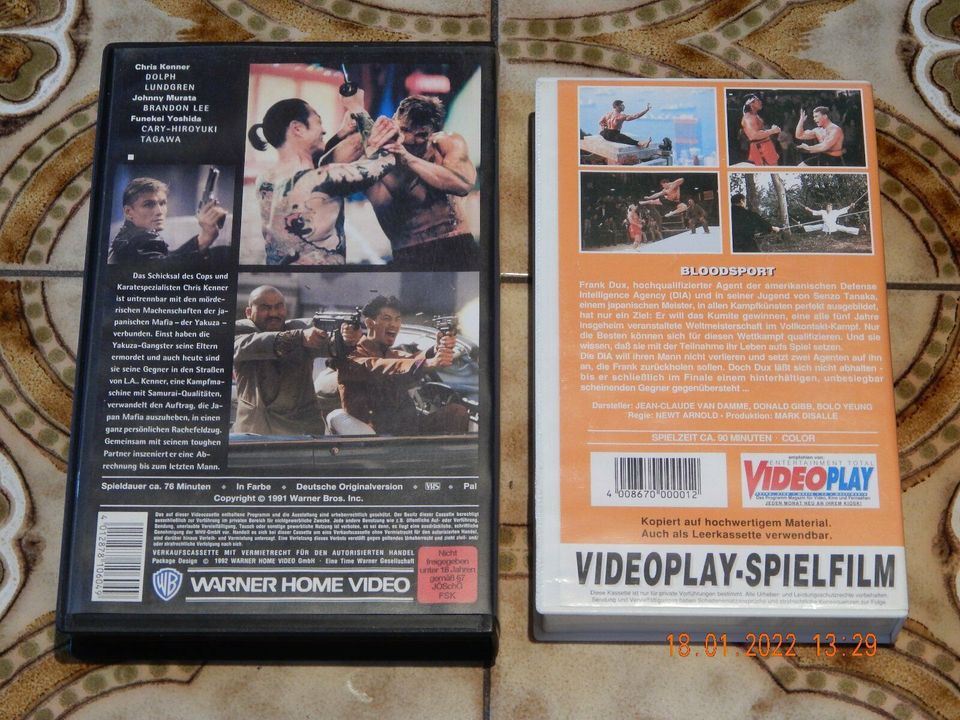 2er  VHS Video Pack Genre: Material-Arts in Markneukirchen