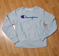 Grauer Champion Pullover S gesticktem Schriftzug & Logo Damen München - Allach-Untermenzing Vorschau