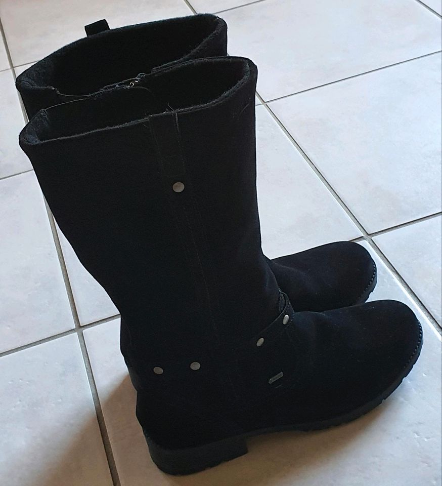 Superfit GORE-TEX Stiefel schwarz Größe 41 Veloursleder in Drachselsried