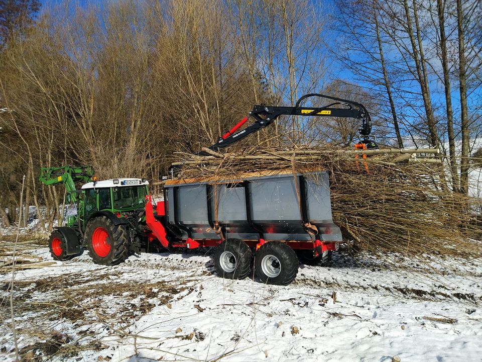 Holzrücken Holztransport Rückewagen Fällgreifer in Windischeschenbach