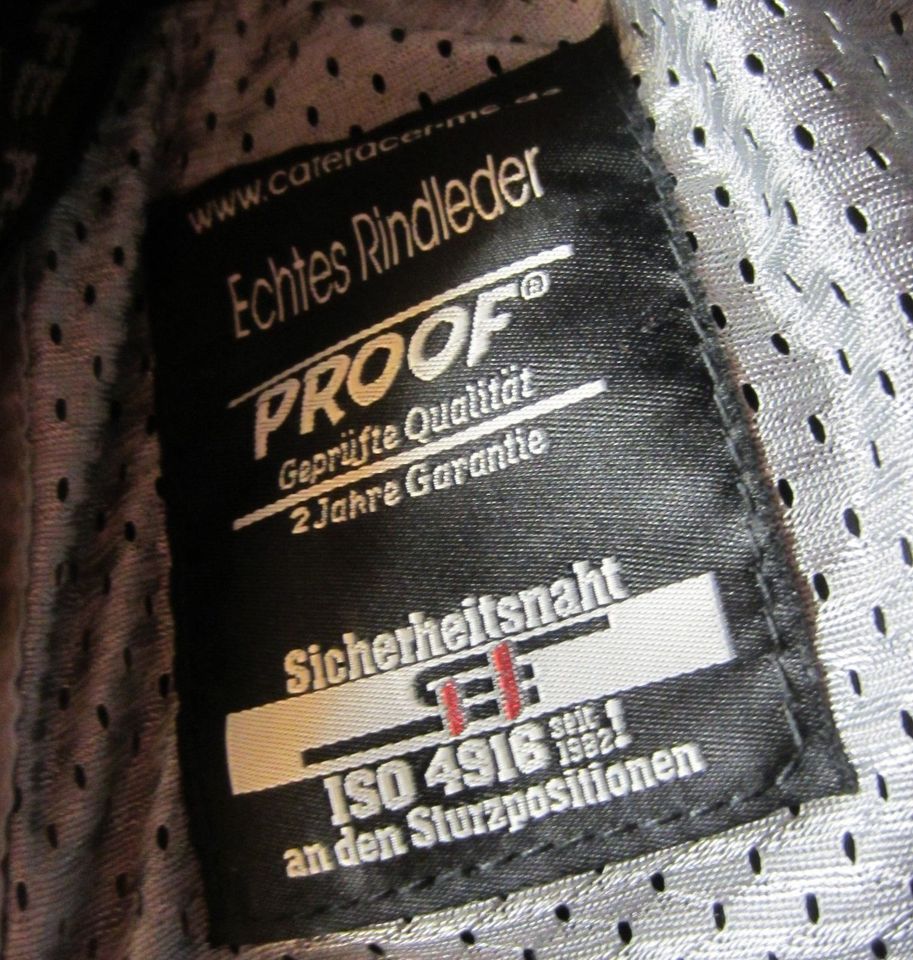 Motorrad Lederhose, echtes Rindleder Größe 4XL/60, schwarz, top in Forchheim