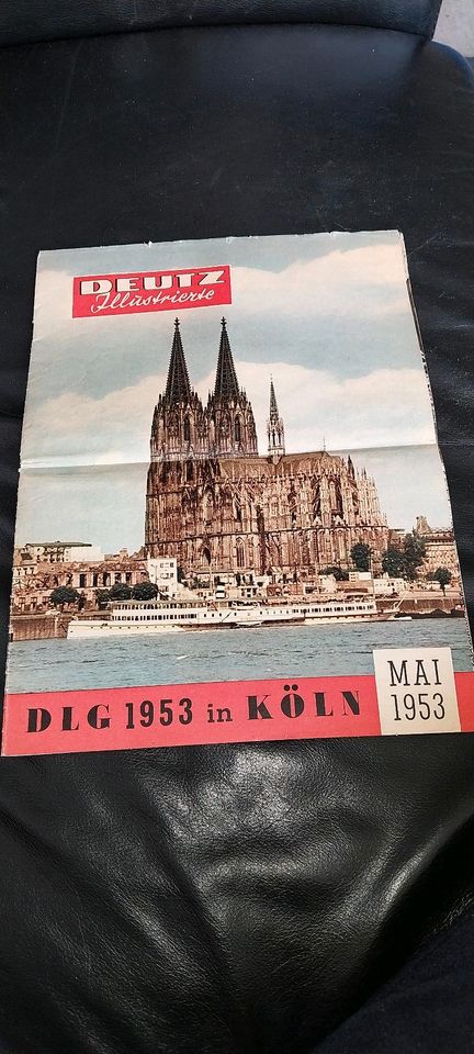 Deutz illustrierte DLG 1953 Koln werbung prospekt alt luftgekuhlt in Nordhorn