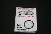 PORSCHE 911 CARRERA 911 TURBO TYPEN MAßE TOLERANZEN HANDBUCH 84 + Nordrhein-Westfalen - Borken Vorschau