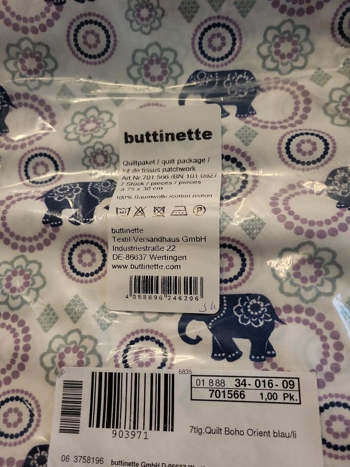 Stoffpakete, Quiltpakete von Buttinette - verschied. Ausführungen in Böbingen an der Rems