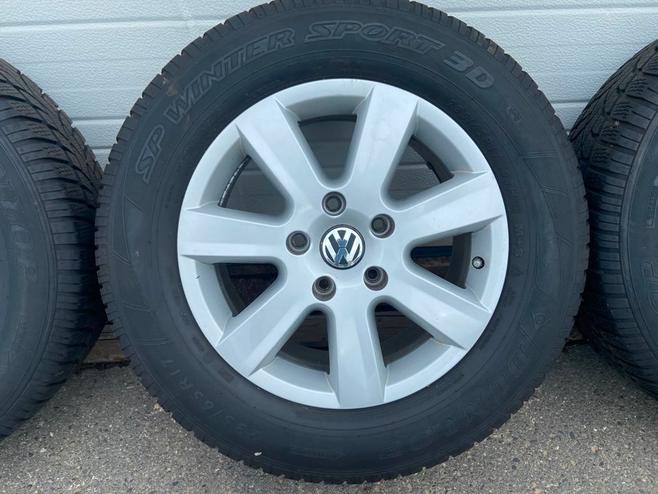 VW Touareg Aluräder 235/65R17 Dunlop in Freiberg