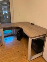 Winkelschreibtisch 160 x 140 cm Eiche Trüffel weiss Bürotisch Aachen - Aachen-Haaren Vorschau