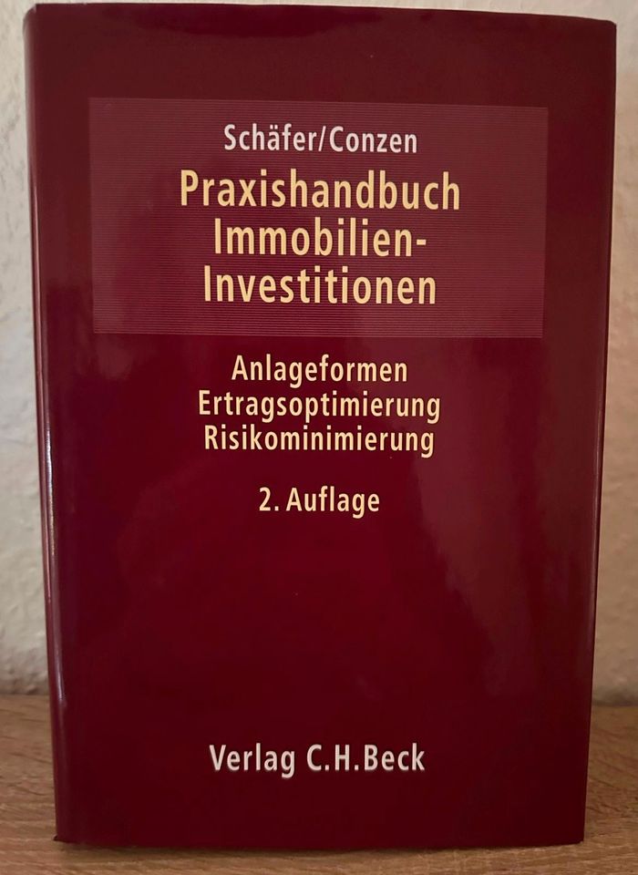 Schäfer/Conzen: Praxishandbuch Immobilien-Investitionen 2.Auflage in Hamburg