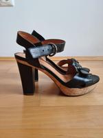 GEOX Damen Sandalen mit Absatz ; Echtleder ; schwarz ; Größe 38 Bayern - Langenbach Vorschau