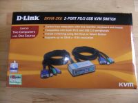 D-Link KVM Swich DKVM-2KU 2-Port PS/2 USB 2PC 1 Monitor Nordrhein-Westfalen - Unna Vorschau