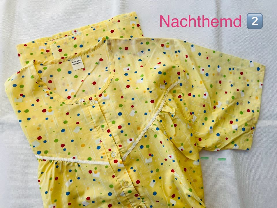 6 Damen Nachhemd Baumwolle 46 48 50 kurzarm langarm wie Neu in Leipzig