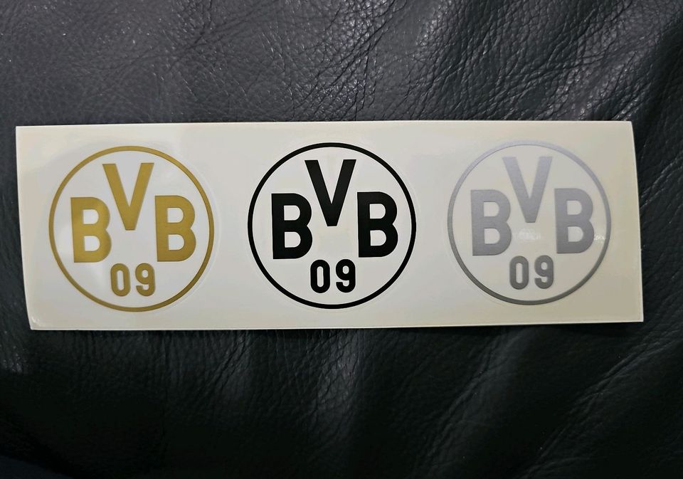 BvB 3er set Autoaufkleber Borussia Dortmund aufkleber amblem