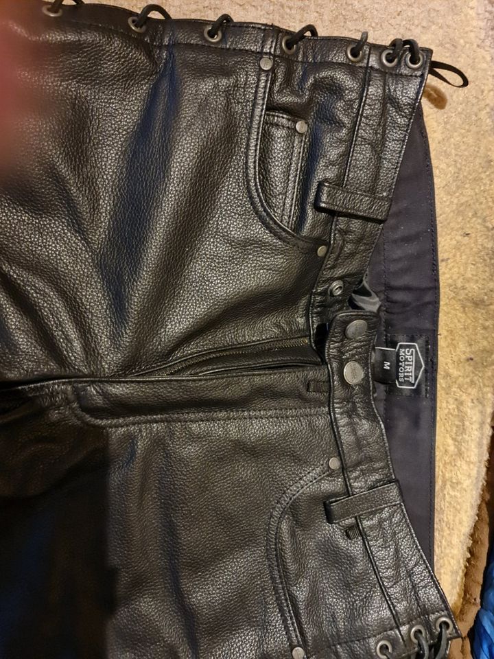 Bikerhose, Lederhose, Schnürlederjeans, Jeans, Hose in Weil der Stadt