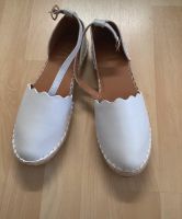 Sandalen Espadrilles Ballerinas weiß creme Gr. 38 Baden-Württemberg - Metzingen Vorschau