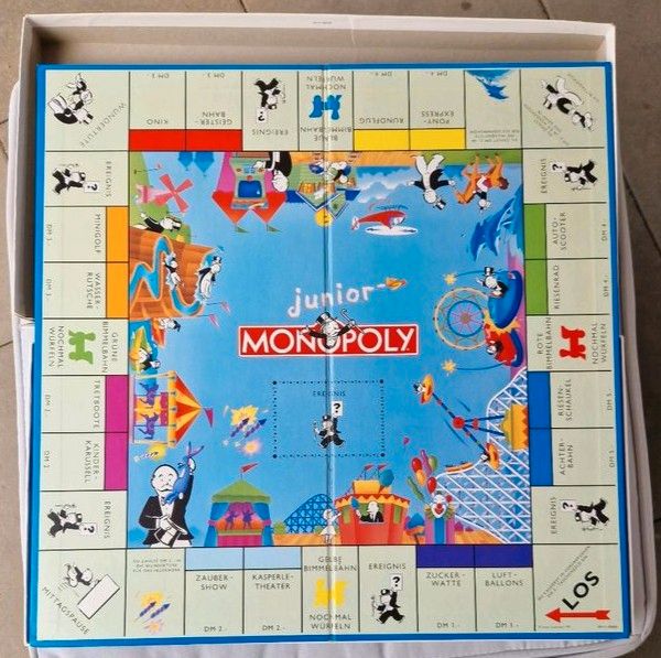 Monopoly Junior 1991 - Retroversion mit DM: Seltenes Sammlerstück in Breitengüßbach