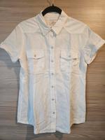 Levis Bluse S wie neu weiß Druckknöpfe Hessen - Rodgau Vorschau