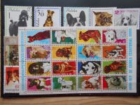 Briefmarken Hunde, Blockausgabe Bergedorf - Hamburg Allermöhe  Vorschau