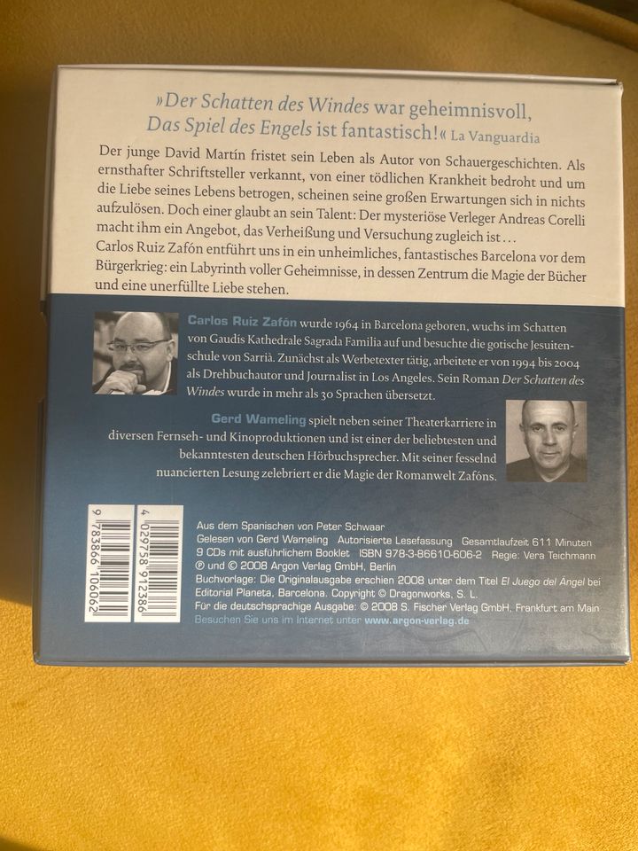 Hörbuch Das Spiel des Engels Carlos Ruiz Zafon in Schwerin