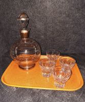 Likör-Garnitur Glas, 4 Likörgläser Karaffe Tablett Vintage Bayern - Neuburg a.d. Donau Vorschau