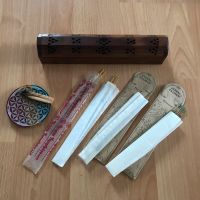 Räucherbox aus Holz und diverse Räucherstäbchen Sachsen - Radebeul Vorschau