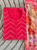 Neu indisches pakistanisches Bollywood Stoff pink salwar kameez Hessen - Fritzlar Vorschau
