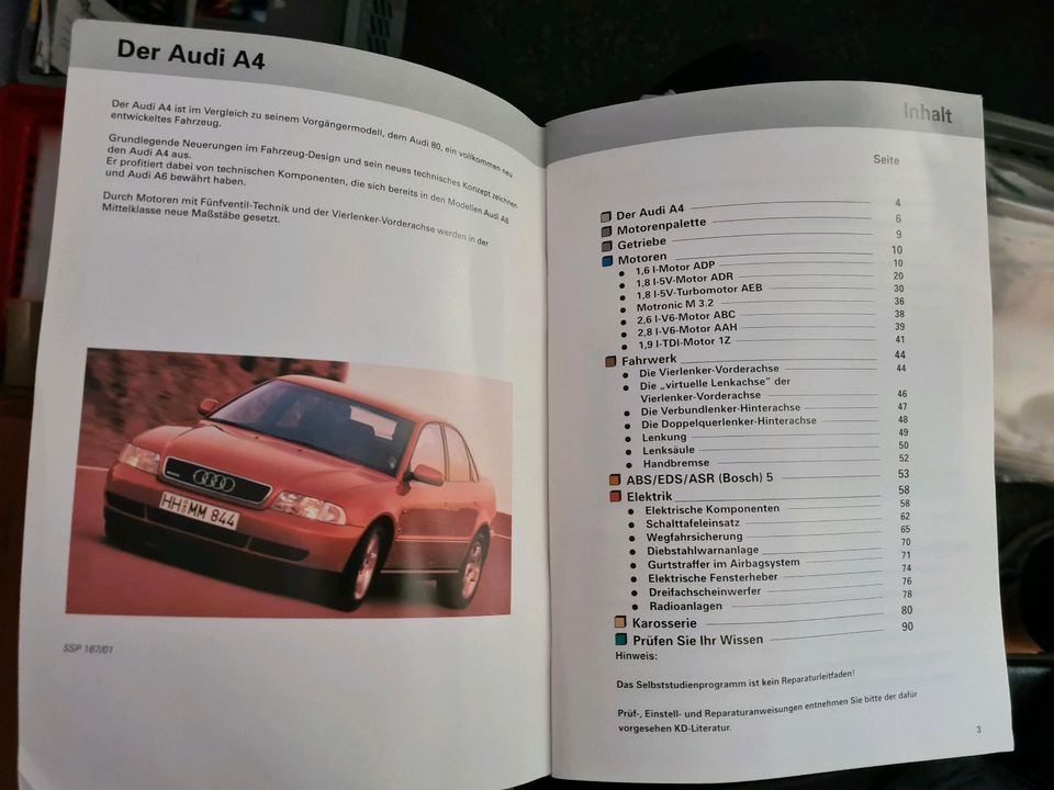 Audi A4 quattro 1995 Info Reparatur Technik technische Daten in Sittensen