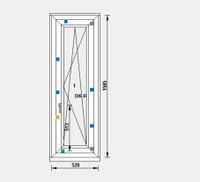 Fenster Restposten mit Isolierglas & Markenbeschlag 520 x 1585 mm Bayern - Gattendorf Vorschau