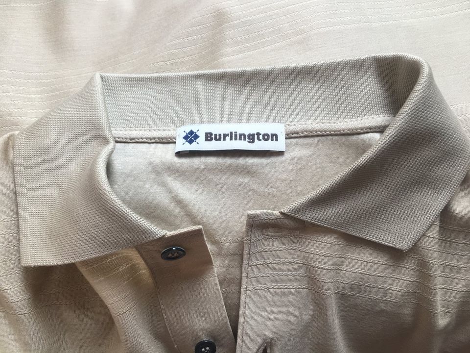 Poloshirt von Burlington, neu mit Etikett. Farbe beige, Kurzarm in Heidelberg