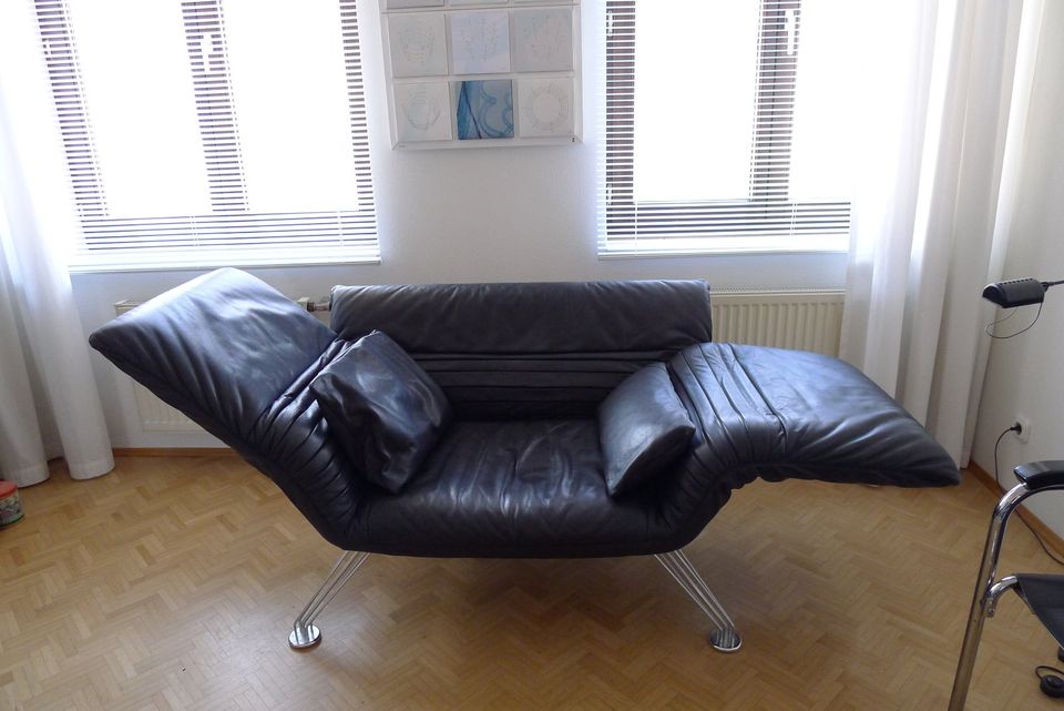 FLEEZE Lounger Vintage-Sessel de Sede DS-142 Schwarz Zertifikat ! in Brühl