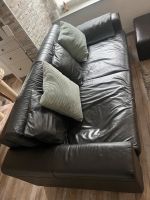 Sofa Couch Echtleder mit Hocker Rheinland-Pfalz - Trier Vorschau