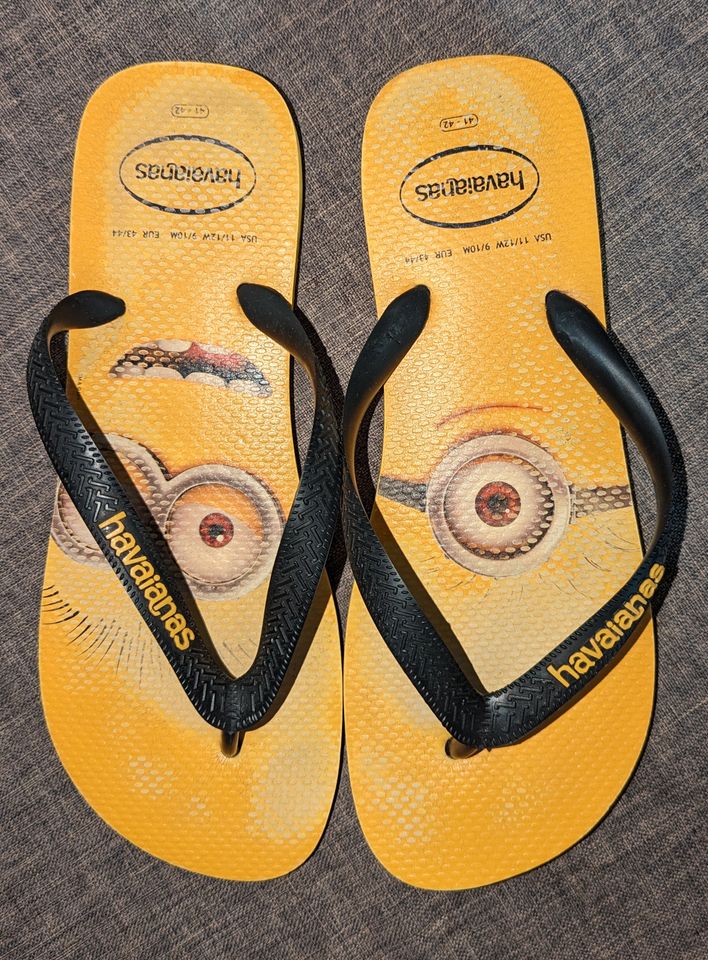 Havaianas Minions FlipFlops Sandalen Latschen gelb schwarz Dynamo in Dresden