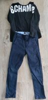 Jungen Chino H&M + dünnes Langarm Shirt Camp David Gr.134 Brandenburg - Rauen Vorschau