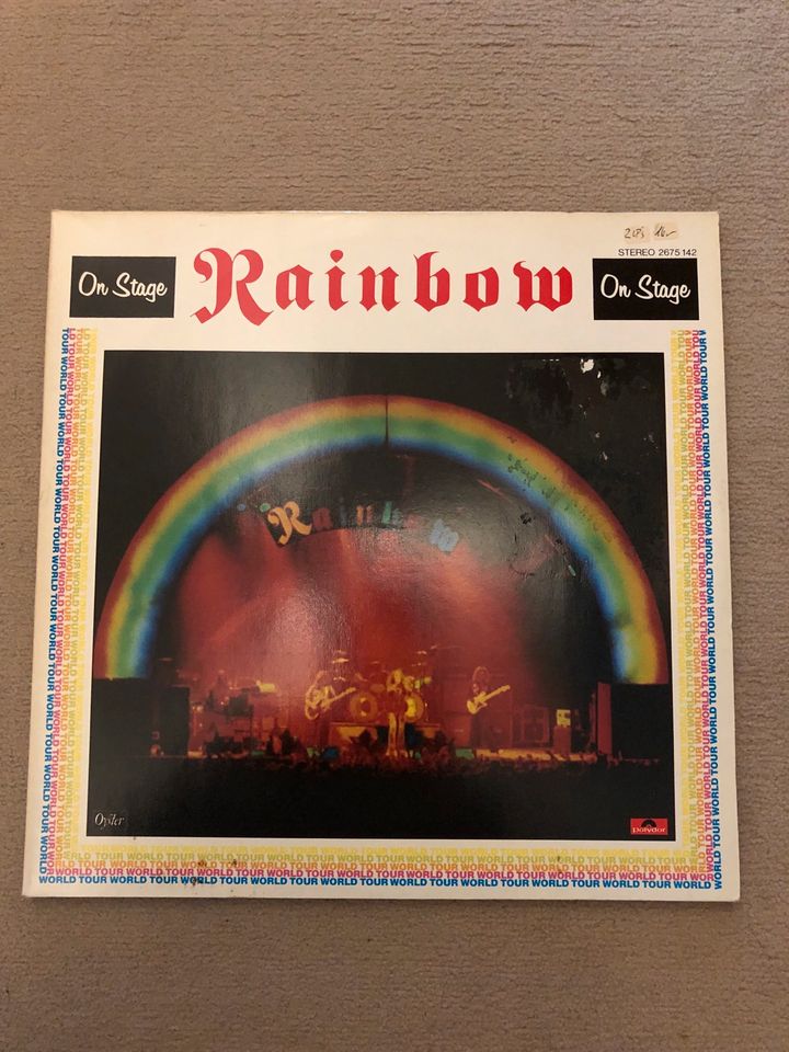 Vinyl Rainbow ‎– On Stage Deutsche Pressung aus den 80er in Trittau