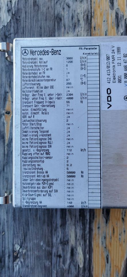 Mercedes Benz Steuergerät Elektronik FMR 4 in Salzgitter