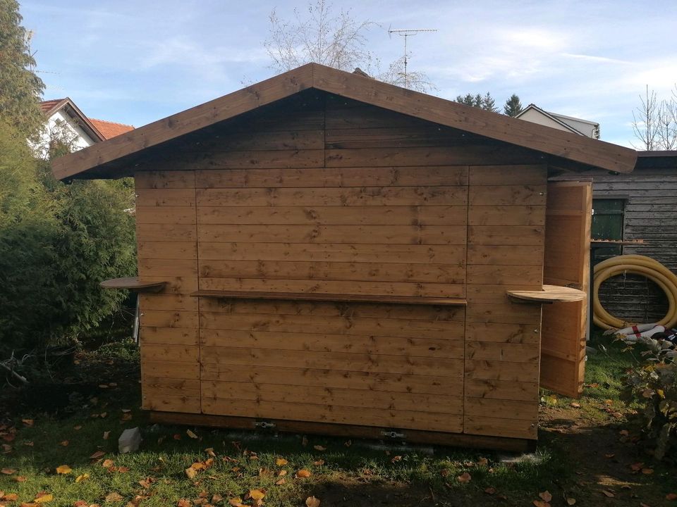 Verkaufshütte, Weihnachtshütte für Christkindlmarkt in Wiedergeltingen